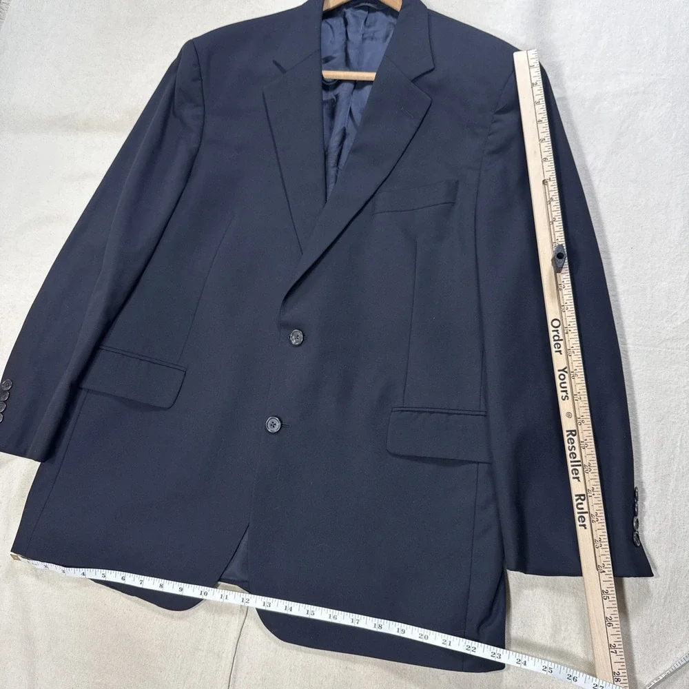 Brooks Brothers Loro Piana Blazer Mens 44R Black Wool Brooksease